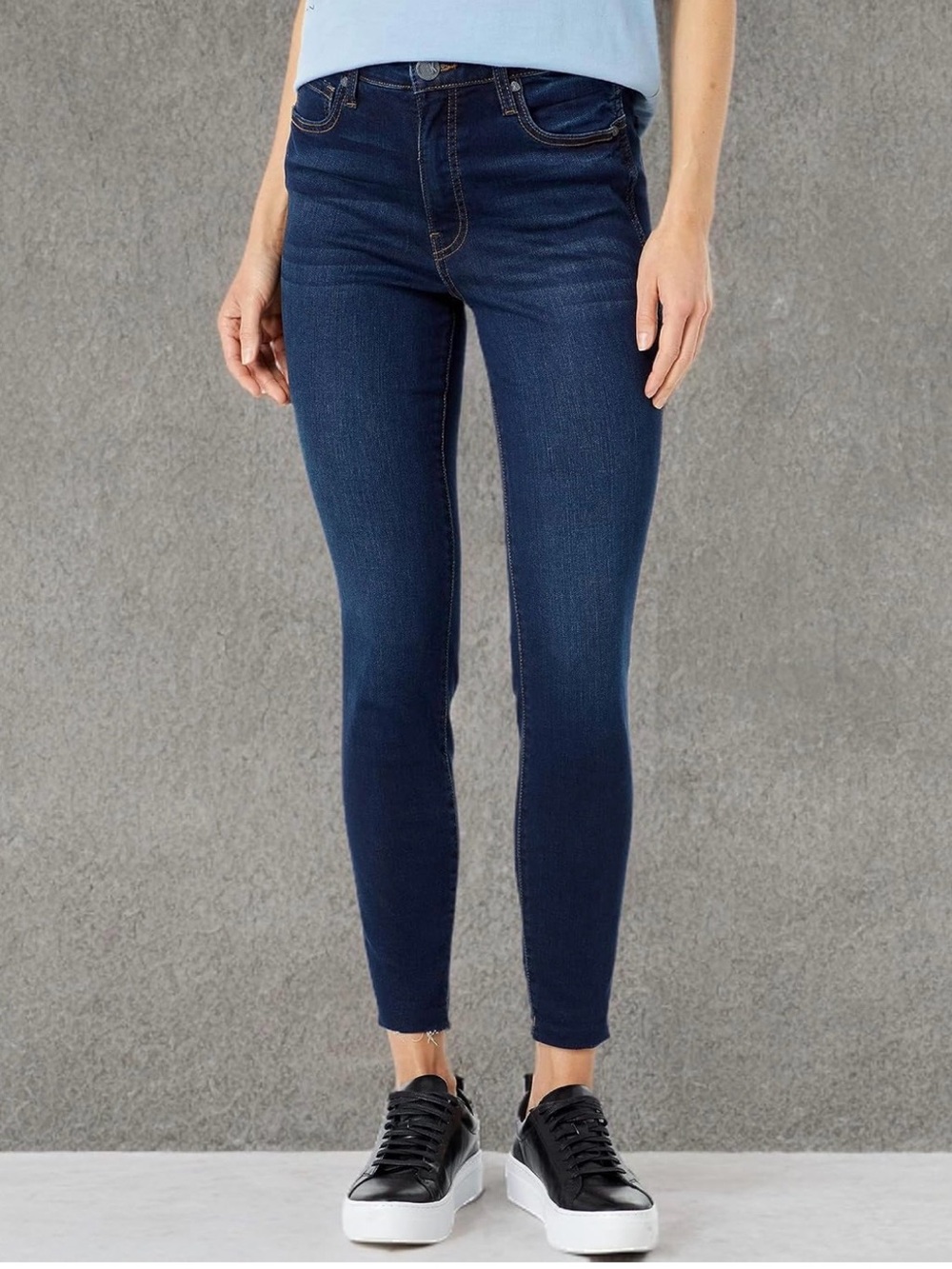 ✧ Kut from the Kloth Connie Fab Ab High Rise Ankle Skinny Jeans | Size 16 | Dark